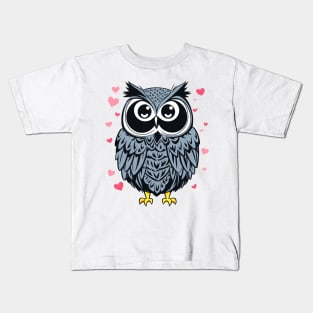 kawaii Mr. Owl 11 Kids T-Shirt